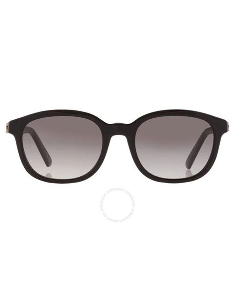 Dior Dark Grey Gradient Square Ladies Sunglasses 